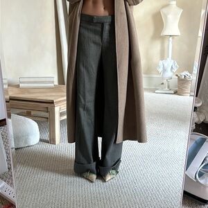 Chloé Herringbone Wool Trousers